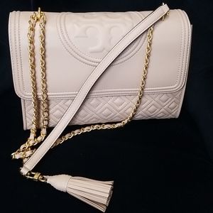 Tori  Burch Fleming Leather Convertible Shoulder B